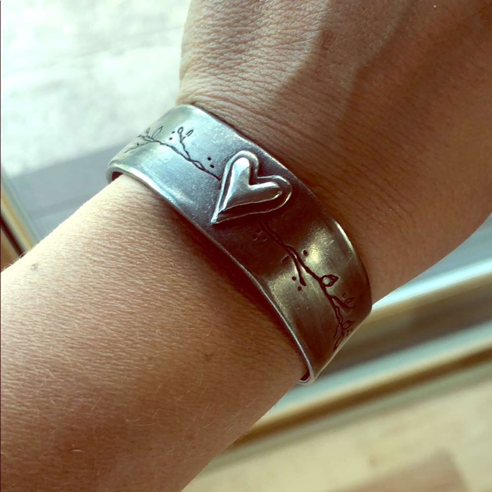 Lisa Leonard "Let Love Grow" Pewter Cuff